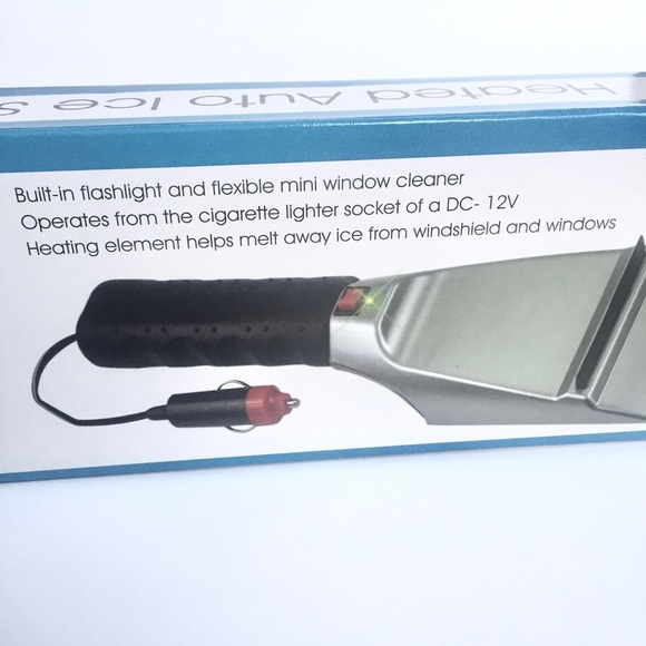 Heated Ice Scraper Car Windshield Snow Removal Flashlight Corded Christmas Gift - Picture 8 of 12